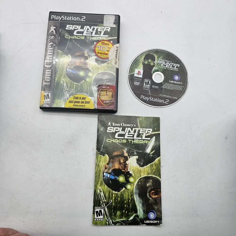Tom Clancy's Splinter Cell Chaos Theory PlayStation 2 PS2 Complete CIB Shooter